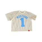 WESTSIDE Everywhere Net Jersey Cream/ Baby Blue