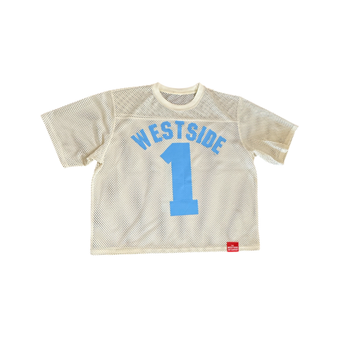 WESTSIDE Everywhere Net Jersey Cream/ Baby Blue