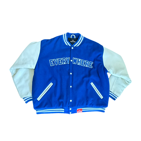 EVERYWHERE Varsity Jacket Royal