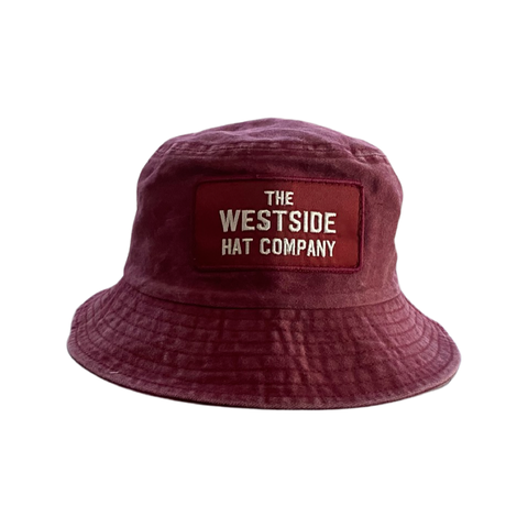 Patch Bucket Hat “Dusty Dirty Wine”